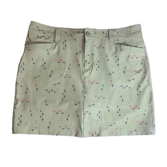 Eddie Bauer Womens Skort olive green Adventurer 2.0 Active size 12 - Picture 2 of 12